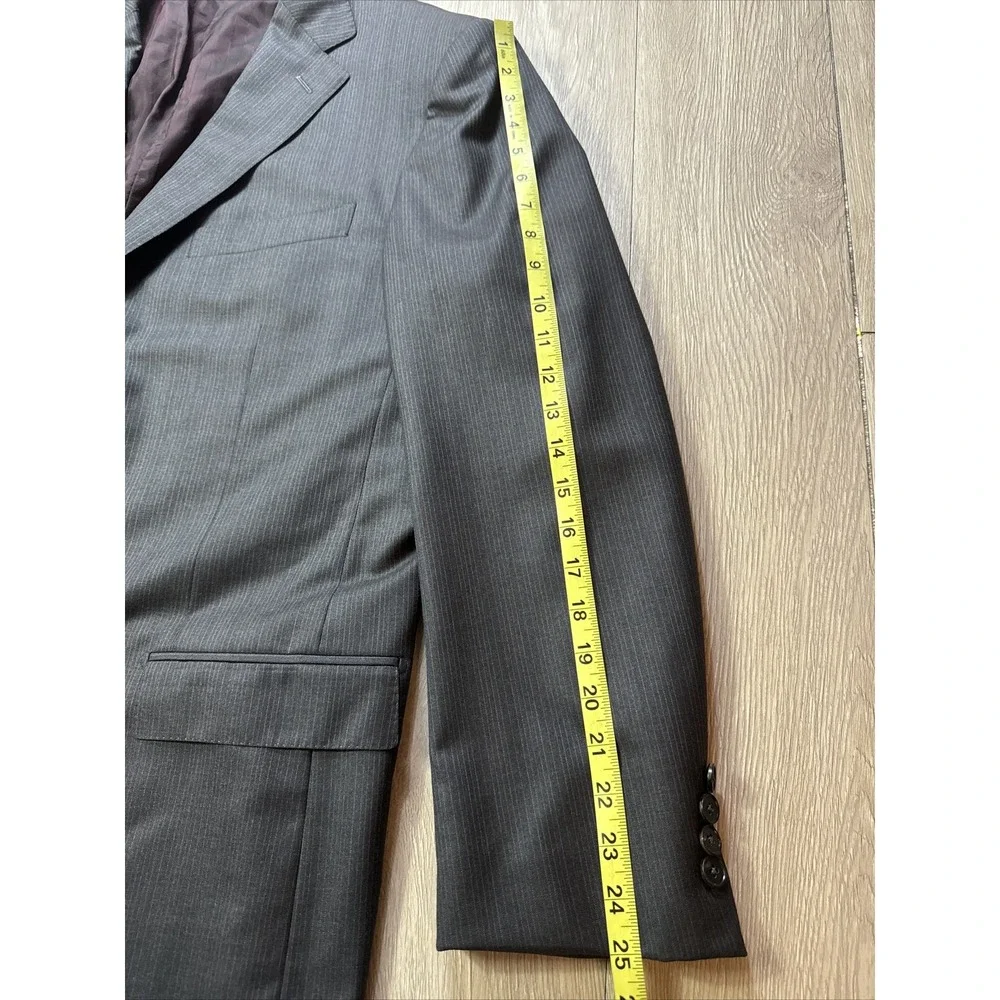 46L Ermenegildo Zegna 15 Milmil 15 Sport Coat Blazer Jacket Men's Gray Saks‎